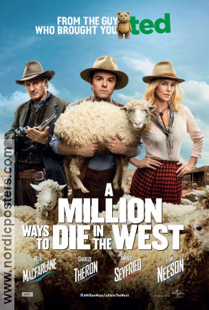 A Million Ways to Die in the West 2014 poster Charlize Theron Seth MacFarlane