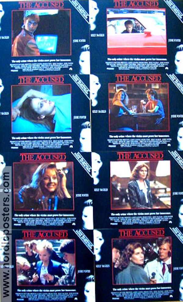 The Accused 1988 lobby card set Jodie Foster