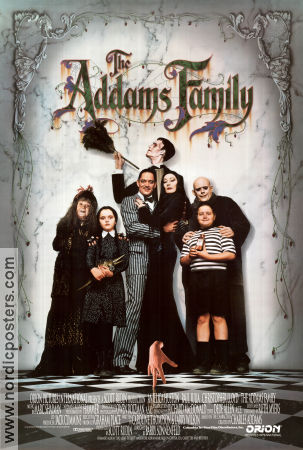 The Addams Family 1991 poster Anjelica Huston Raul Julia Christopher Lloyd Barry Sonnenfeld Från TV Från serier