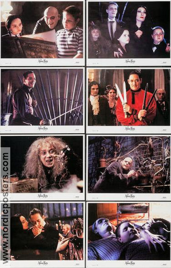 The Addams Family 1991 lobby card set Anjelica Huston