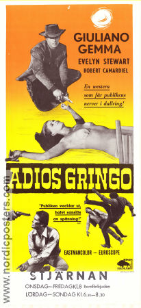 Adios Gringo 1965 movie poster Giuliano Gemma Ida Galli Roberto Camardiel Giorgio Stegani