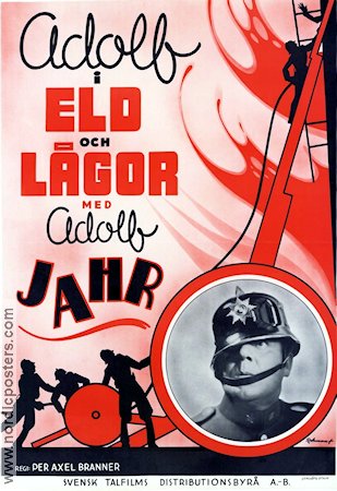 Adolf i eld och lågor 1939 movie poster Adolf Jahr Fire