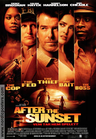 After the Sunset 2004 movie poster Pierce Brosnan Salma Hayek Woody Harrelson Brett Ratner
