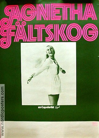Agnetha Fältskog en Cupolartist EMA Telstar 1972 poster Agnetha Fältskog