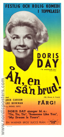 Åh en sån brud 1949 poster Jack Carson Doris Day Lee Bowman Musikaler