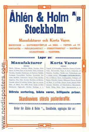 Åhlén och Holm Stockholm 1916 poster Find more: Boktryckeri