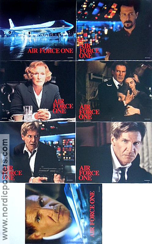 Air Force One 1997 lobby card set Harrison Ford Wolfgang Petersen