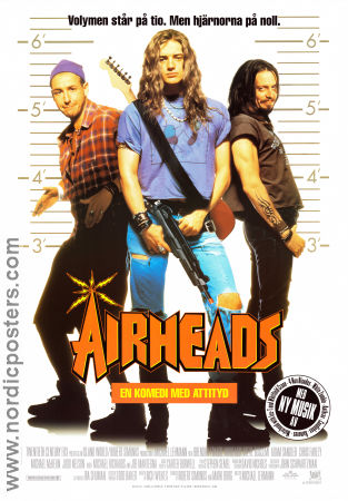 Airheads 1994 poster Brendan Fraser Harold Ramis