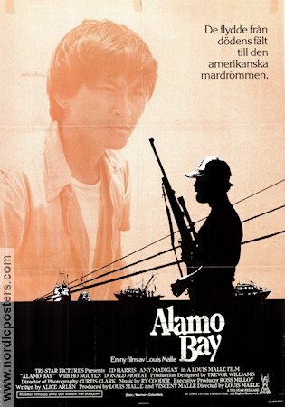 Alamo Bay 1985 movie poster Amy Madigan Ed Harris Ho Nguyen Louis Malle Guns weapons