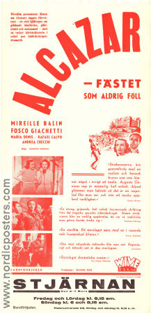 Alcazar 1940 poster Fosco Giachetti Mireille Balin Maria Denis Augusto Genina