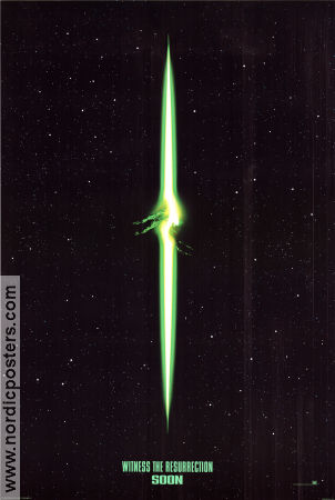 Alien Resurrection 1997 poster Sigourney Weaver Jean-Pierre Jeunet