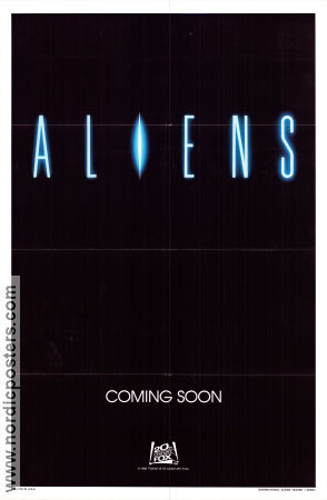 Aliens 1986 poster Sigourney Weaver James Cameron