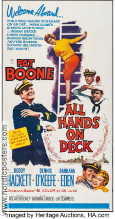 All Hands on Deck 1961 poster Pat Boone Norman Taurog