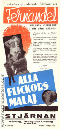 Alla flickors malaj 1937 poster Fernandel Alice Tissot Saturnin Fabre Pierre Colombier