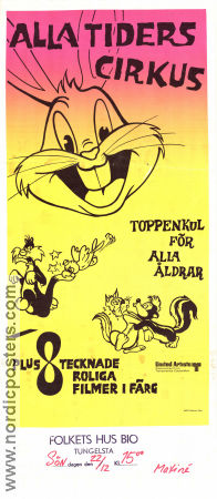 Alla tiders cirkus 1970 movie poster Snurre Sprätt Animation