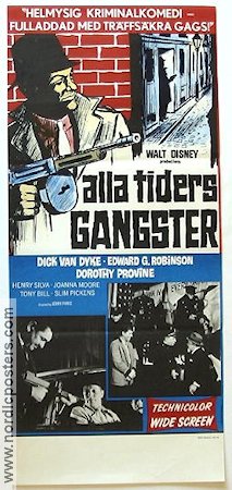 Alla tiders gangsters 1969 poster Dick Van Dyke