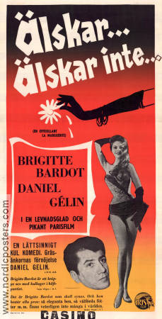 En effeuillant la Marguerite 1956 poster Brigitte Bardot Marc Allégret