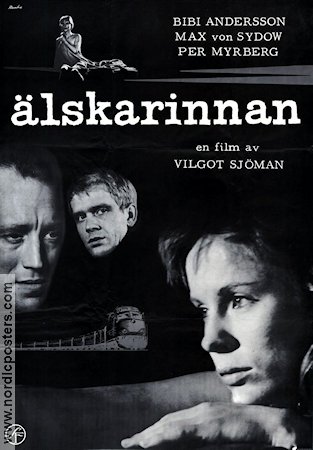 The Swedish Mistress 1962 movie poster Bibi Andersson Max von Sydow Per Myrberg Vilgot Sjöman