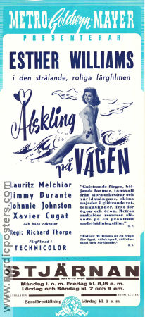 Älskling på vågen 1947 poster Esther Williams Lauritz Melchior Jimmy Durante Richard Thorpe Musikaler