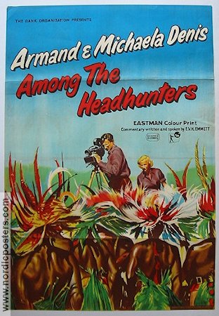 Among the Headhunters 1955 poster Armand Michaela Denis