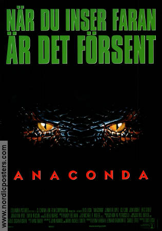 Anaconda 1997 poster Jon Voigh Luis Llosa
