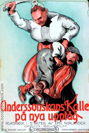 Anderssonskans Kalle på nya upptåg 1923 movie poster Emil Norlander