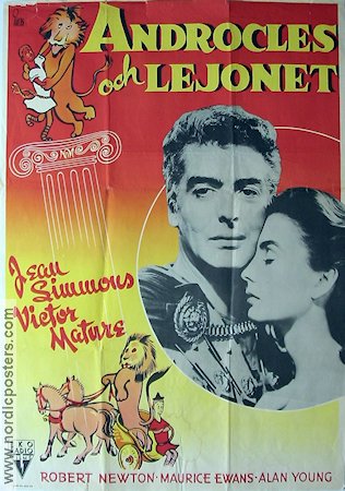 Androcles and the Lion 1953 poster Jean Simmons