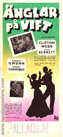 Änglar på vift 1950 poster Clifton Webb Joan Bennett Robert Cummings George Seaton