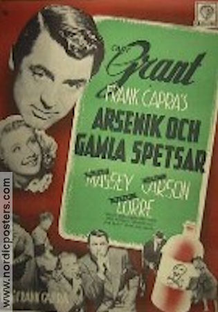 Arsenic and Old Lace 1943 movie poster Cary Grant Priscilla Lane Raymond Massey Peter Lorre Frank Capra