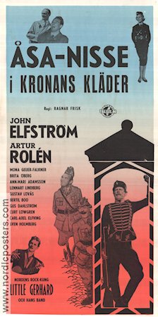 Åsa-Nisse i kronans kläder 1958 poster John Elfström Artur Rolén Brita Öberg Little Gerhard Ragnar Frisk Hitta mer: Åsa-Nisse