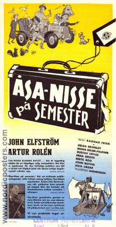 Åsa-Nisse på semester 1953 movie poster John Elfström Artur Rolén Helga Brofeldt Ragnar Frisk