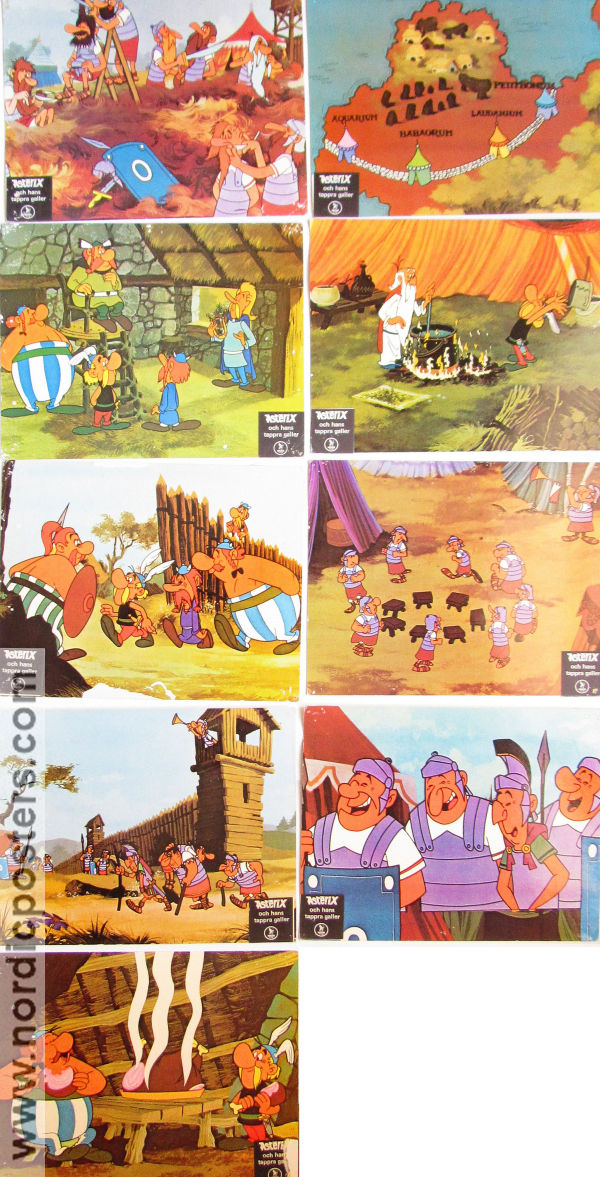 Asterix le Gaulois 1967 lobby card set Roger Carel Ray Goossens Find more: Asterix Writer: Goscinny-Uderzo From comics Animation