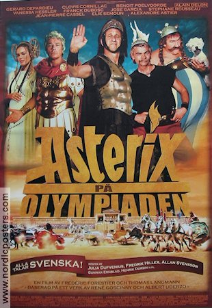 Astérix aux jeux olympiques 2008 poster Gerard Depardieu Frédéric Forestier