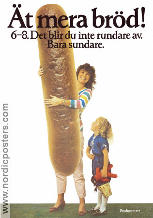 Ät mera bröd Brödinstitutet E 1978 poster Find more: Brödinstitutet