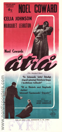 Åtrå 1950 poster Celia Johnson Noel Coward Margaret Leighton Antony Darnborough