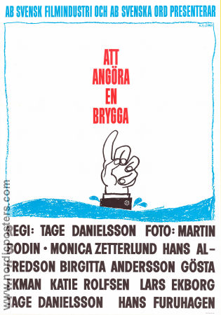 Att angöra en brygga 1965 poster Monica Zetterlund Tage Danielsson