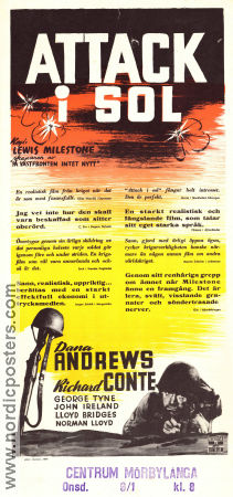 A Walk in the Sun 1948 poster Dana Andrews Lewis Milestone