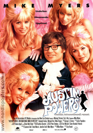 Austin Powers: International Man of Mystery 1997 poster Mike Myers Jay Roach