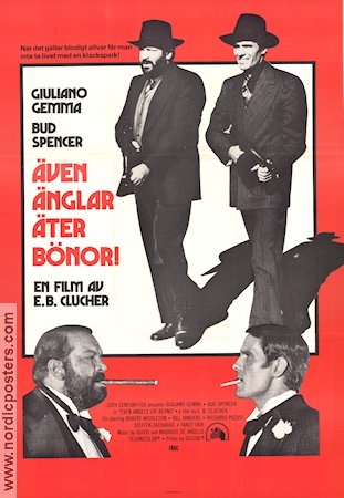 Even Angels Eat Beans 1975 movie poster Giuliano Gemma Bud Spencer Enzo Barboni Smoking