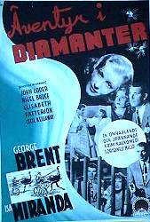 Adventure in Diamonds 1940 movie poster George Brent Isa Miranda