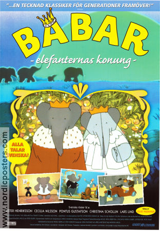 Babar King of the Elephants 1999 movie poster Philip Williams Raymond Jafelice Animation From TV