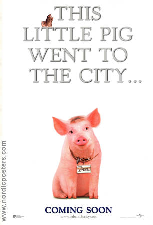 Babe Pig in the City 1998 poster George Miller