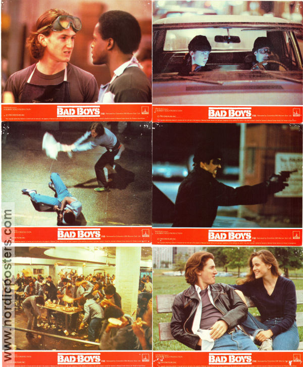 Bad Boys 1983 lobby card set Sean Penn Rick Rosenthal