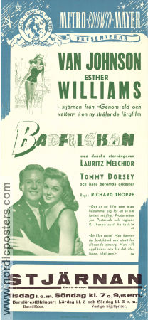 Badflickan 1945 poster Esther Williams Van Johnson Frances Gifford Richard Thorpe Musikaler