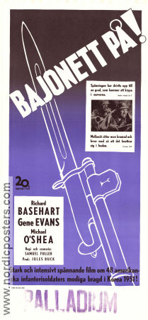 Bajonett på 1951 poster Richard Basehart Gene Evans Michael O´Shea Samuel Fuller