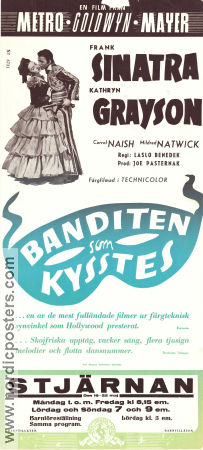 Banditen som kysstes 1948 poster Frank Sinatra Kathryn Grayson J Carrol Naish Laslo Benedek Musikaler