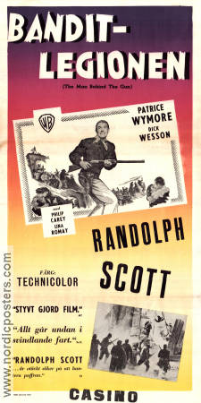 The Man Behind the Gun 1953 movie poster Randolph Scott Patrice Wymore Dick Wesson Felix E Feist