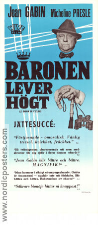 Le baron de l´écluse 1960 poster Jean Gabin Jean Delannoy