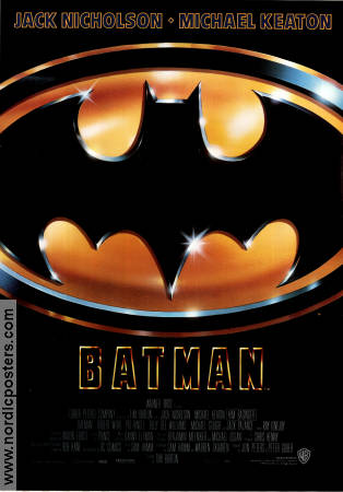 Batman 1989 poster Jack Nicholson Tim Burton