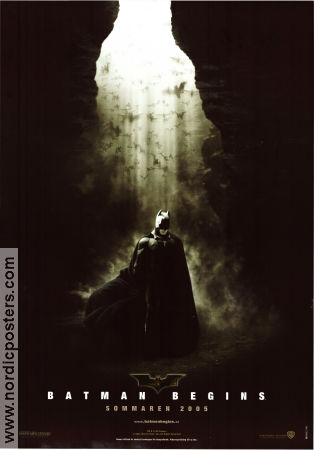 Batman Begins 2005 movie poster Christian Bale Michael Caine Liam Neeson Christopher Nolan Find more: Batman Find more: DC Comics